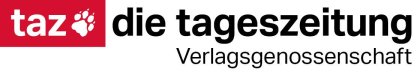 Logo taz, die tageszeitung. Verlagsgenossenschaft eG